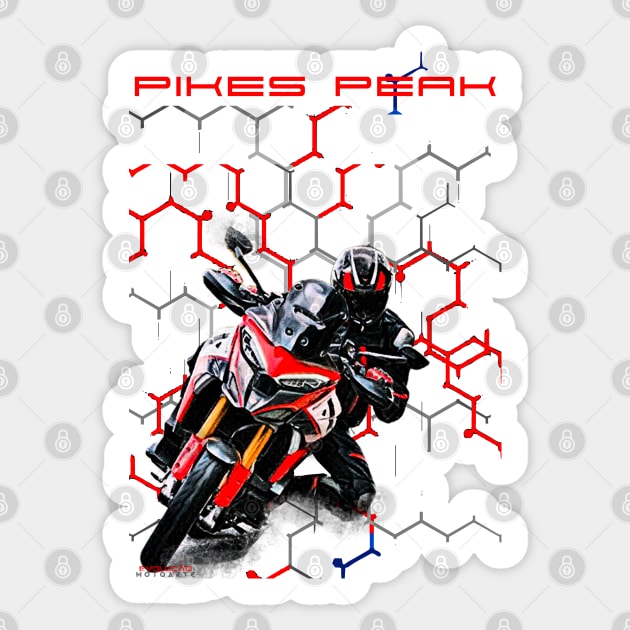 Multistrada 1200 V4 Pikes Peak Sticker by EvolutionMotoarte